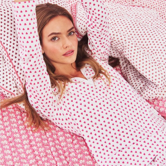 Roller Rabbit Heart PJS- NWOT - Picture 1 of 9